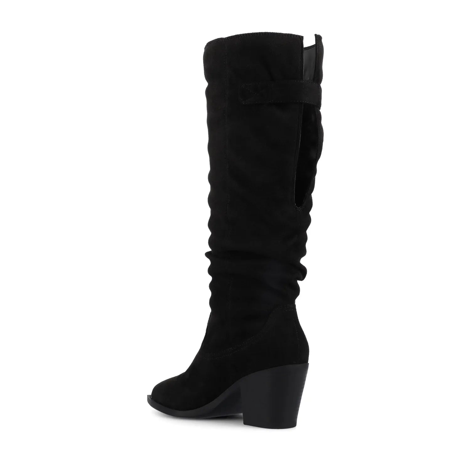 Kaleah Wide Calf Slouchy Knee High Boot - Black