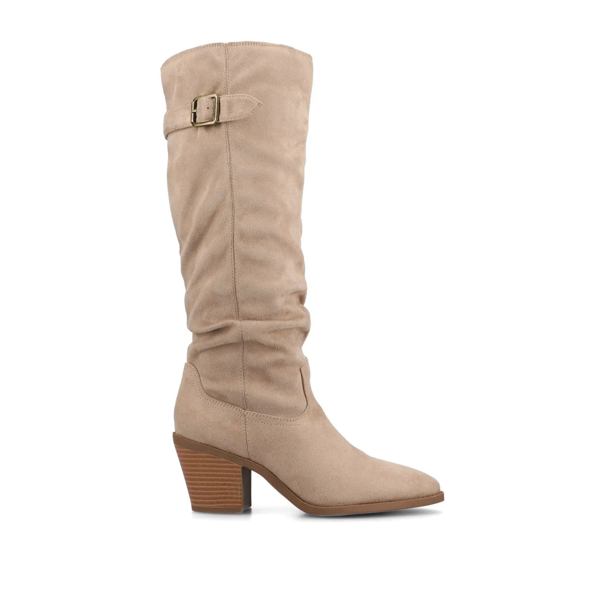 Kaleah Wide Calf Slouchy Knee-High Boot - Taupe