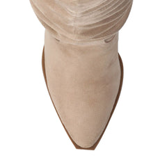 Kaleah Wide Calf Slouchy Knee-High Boot - Taupe
