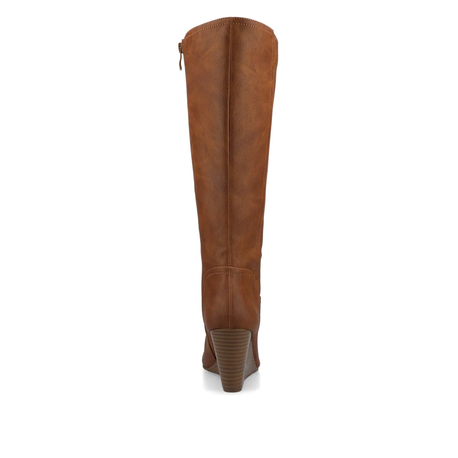Langly Knee-High Boots in Vegan Leather - Brown