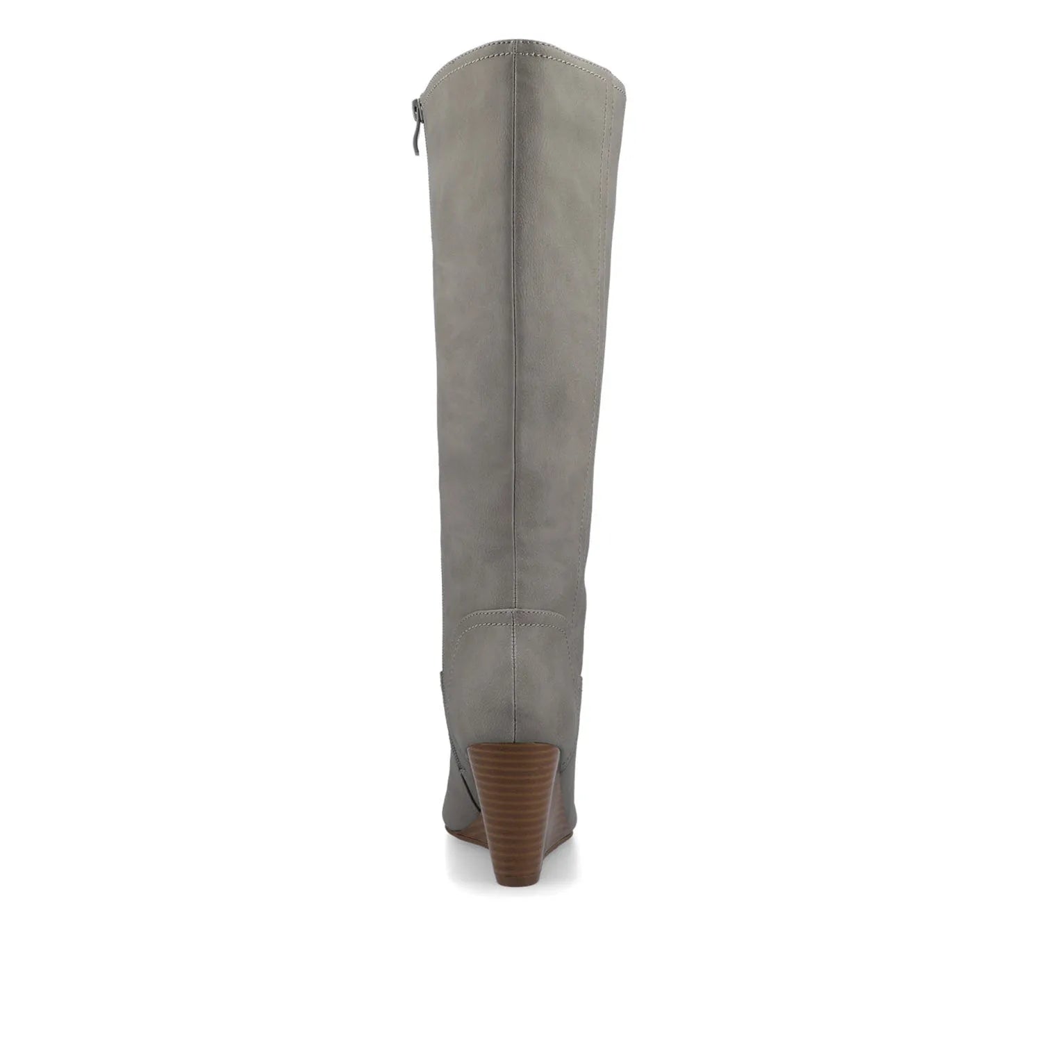 Langly Knee-High Boots in Vegan Leather - Grey