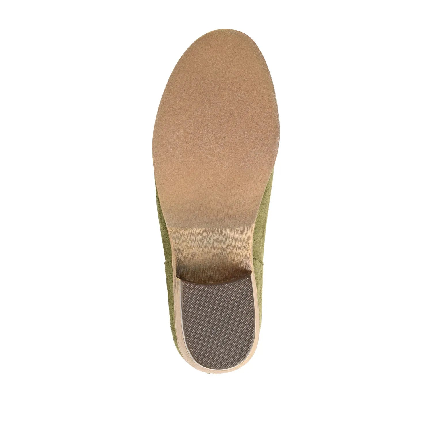 LIVVY ZIP-UP BOOTIES IN FAUX SUEDE - Olive