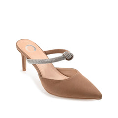 LUNNA STILETTO HEEL MULES IN WIDE - Brown