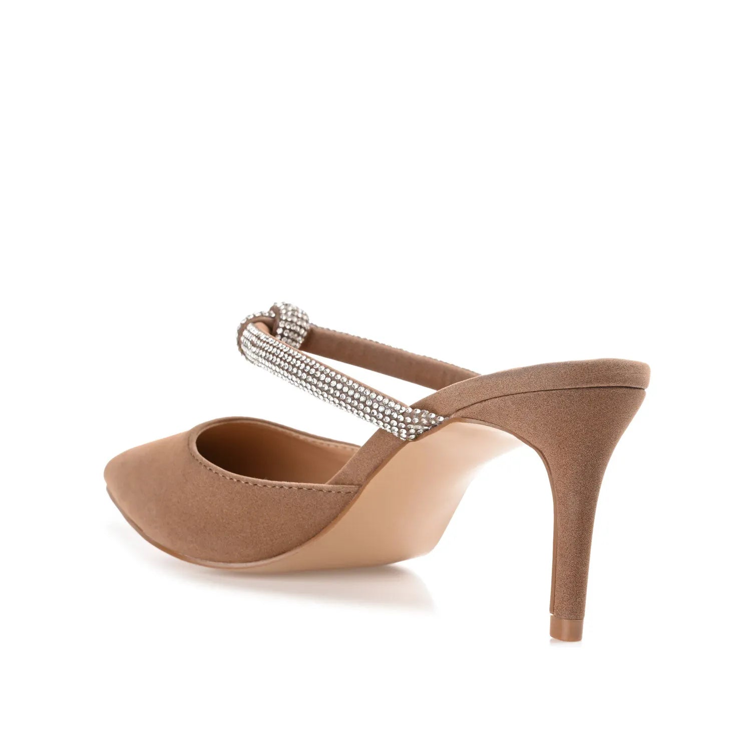 LUNNA STILETTO HEEL MULES IN WIDE - Brown