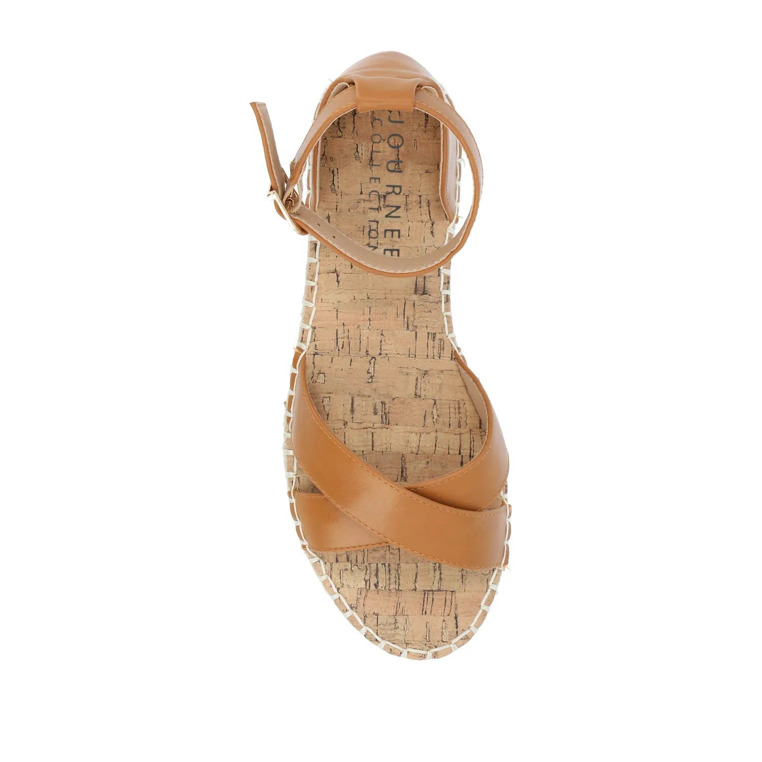 Lyddia Espadrille Sandals in Wide - Cognac