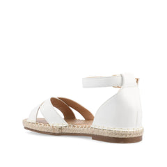 LYDDIA Espadrille Sandals in Wide - White