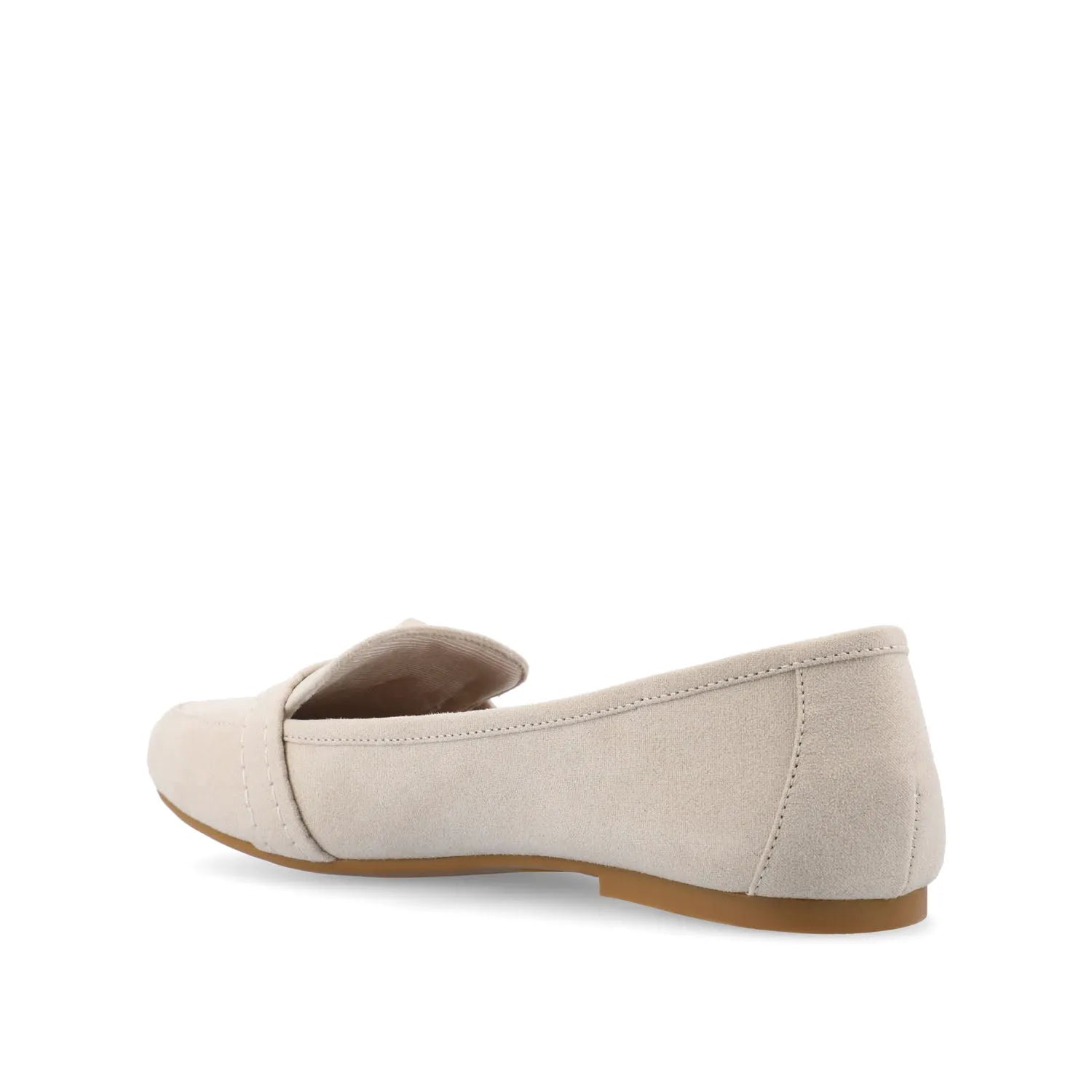 Marci Loafer Flats in Faux Suede - Bone