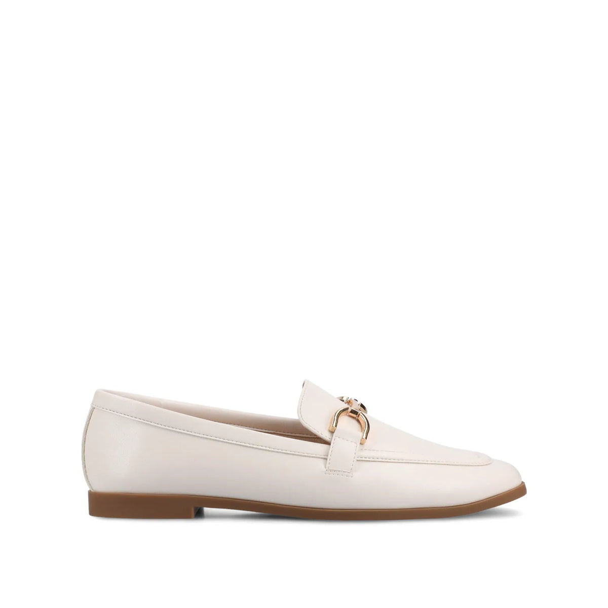 MIZZA Wide Fit Loafers in Bone