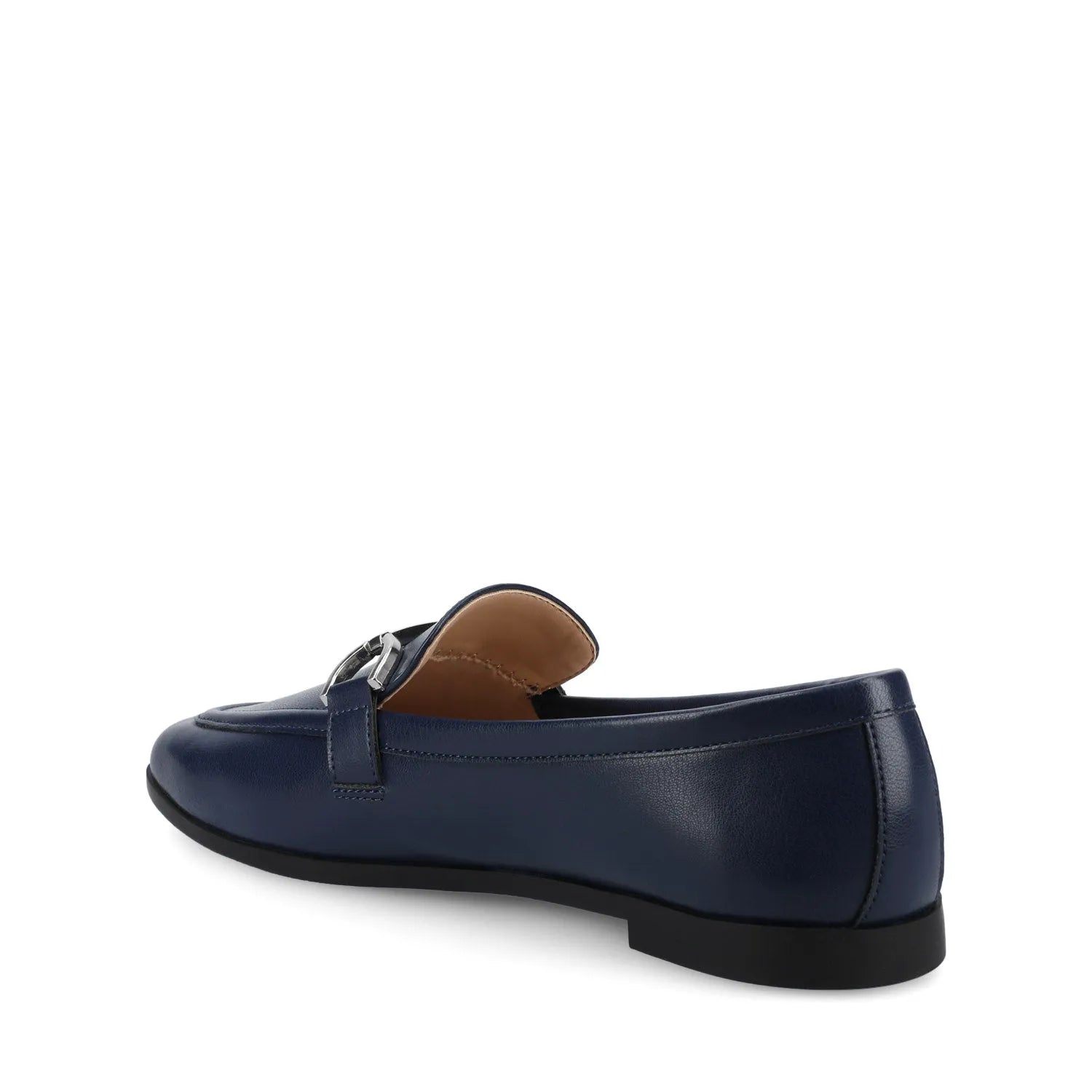 MIZZA Loafers for Women, Wide Fit, Navy Nubuck