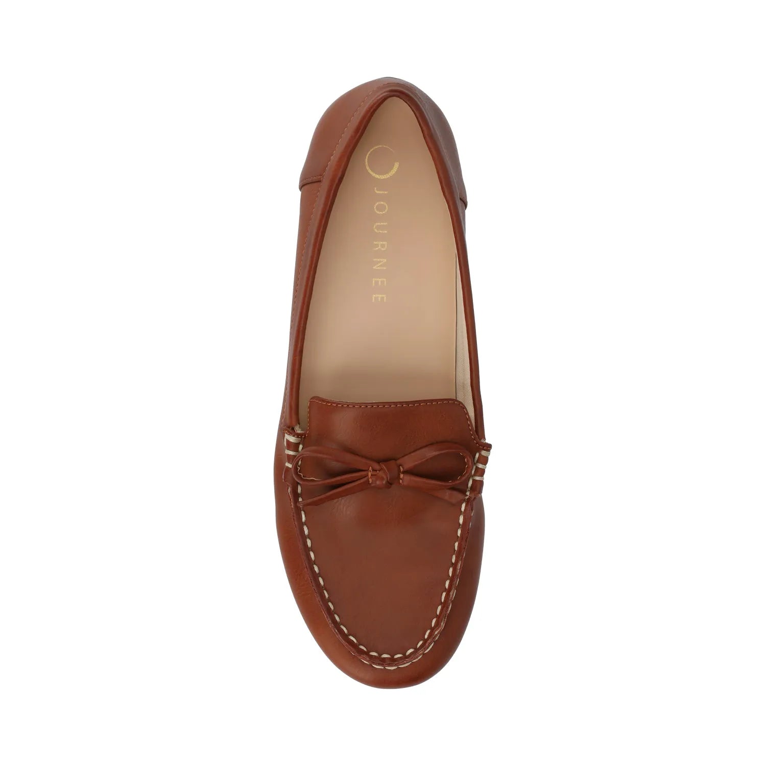 NOVELLA Wide Driving Loafer - Cognac