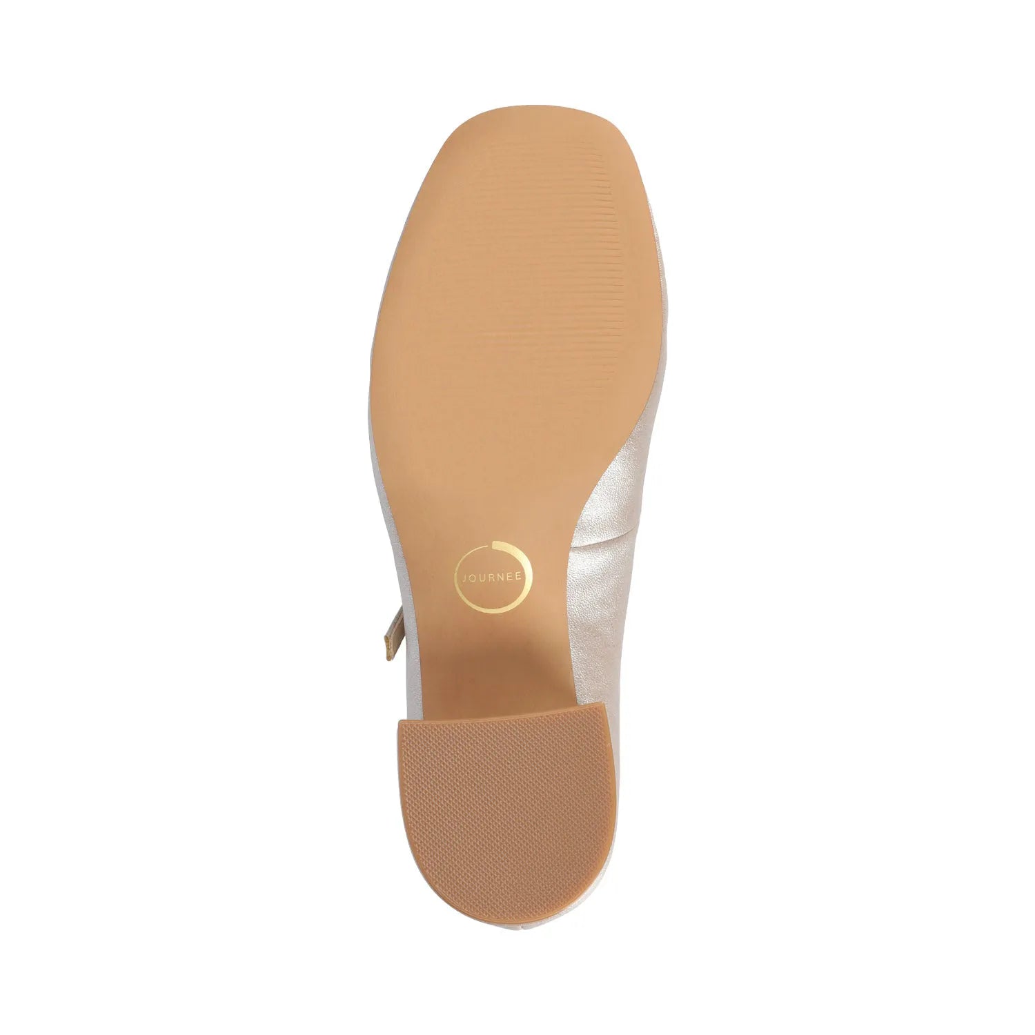 OKENNA Wide Fit Low Heel Pump - Champagne