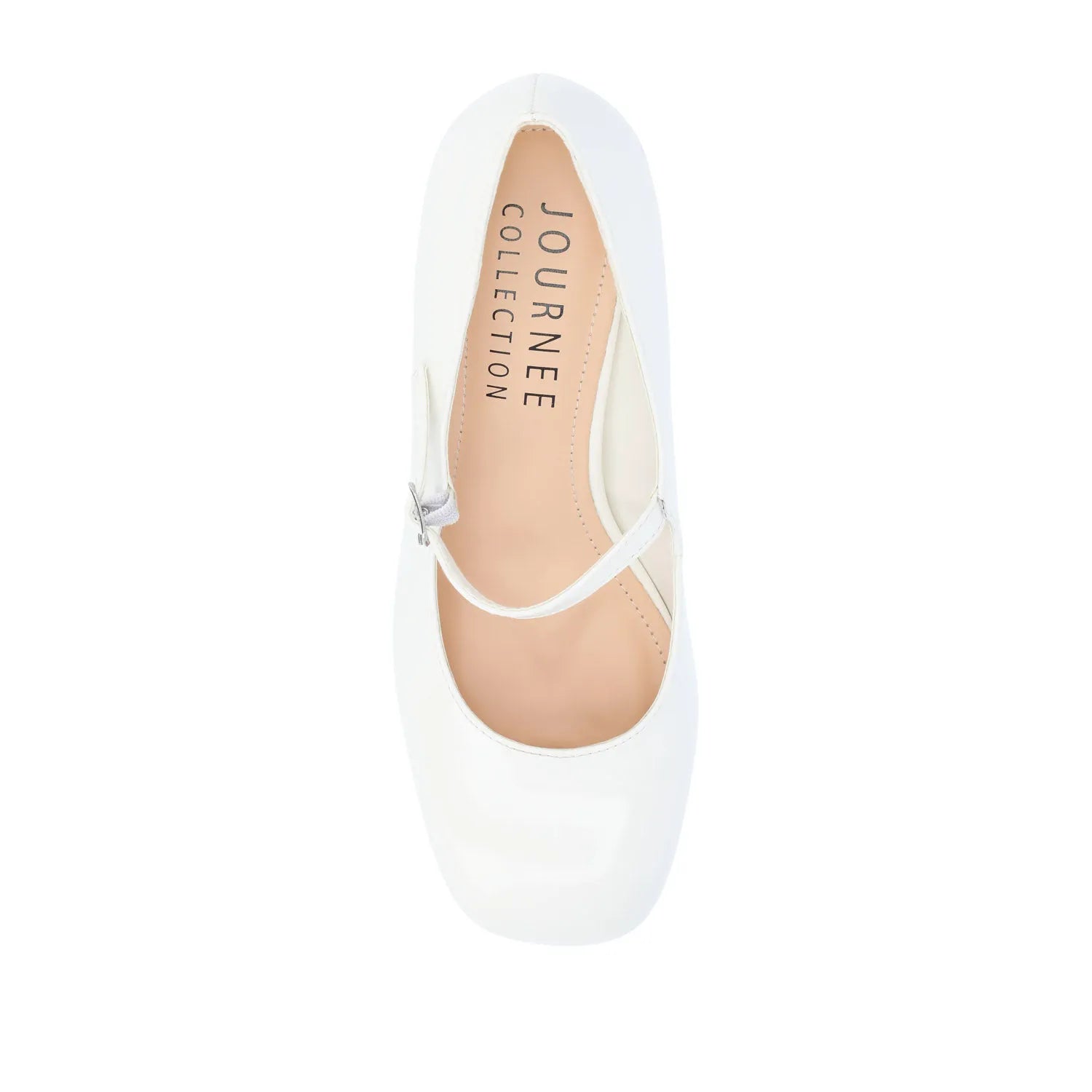OKENNA Mary Jane Pump Heels in White