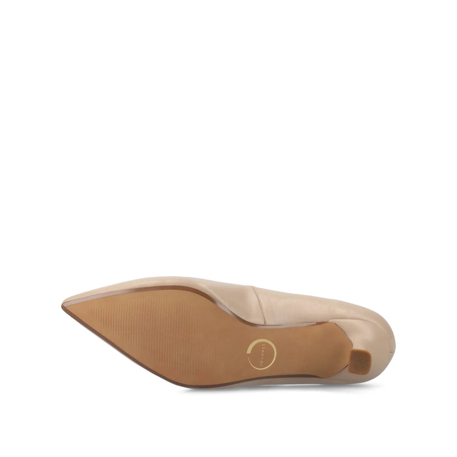 Pammie Kitten Heels in Vegan Leather - Taupe PU