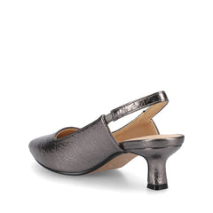 Paulina Sling Back Pumps in Wide - Pewter