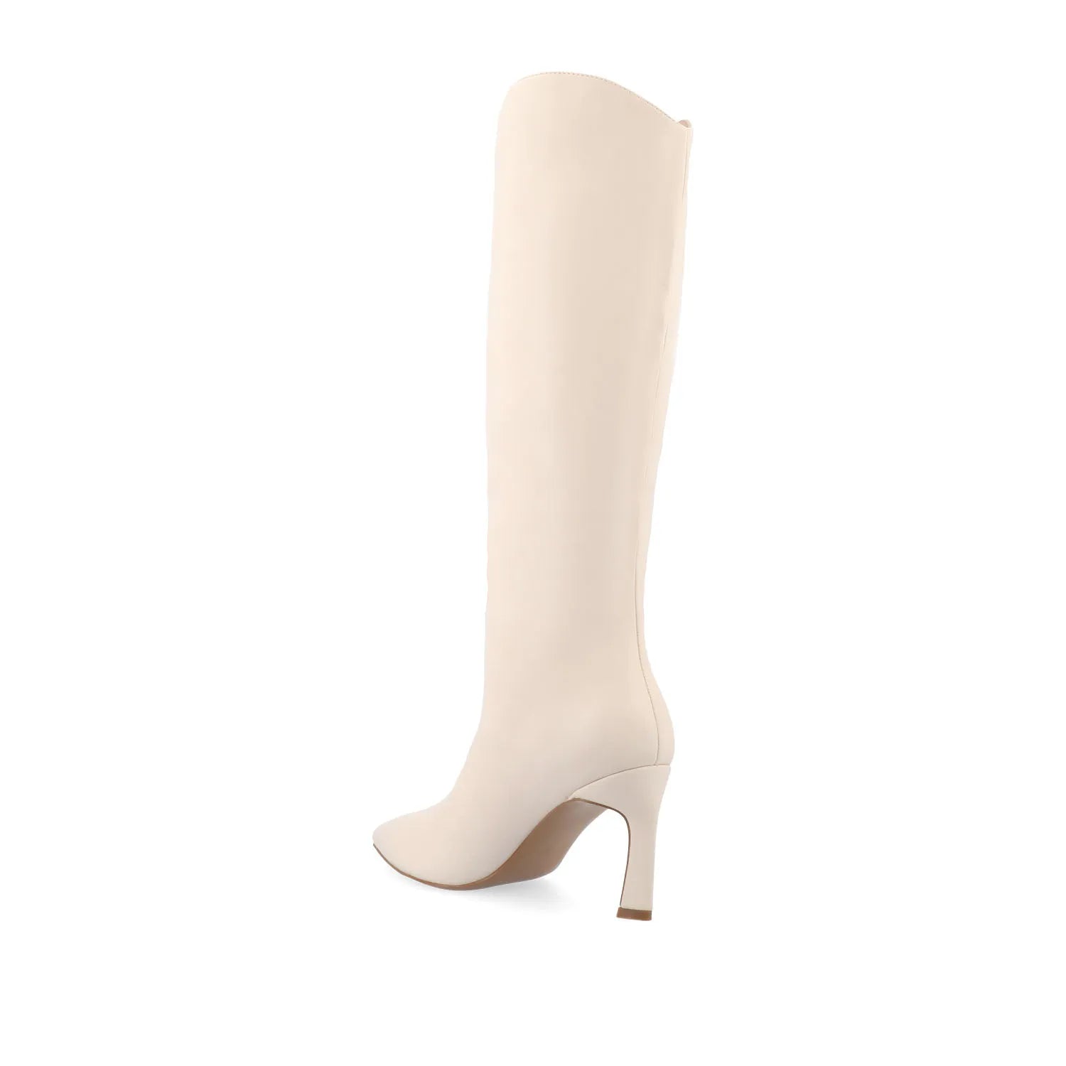 REHELA Knee-High Boots in Vegan Leather - Bone