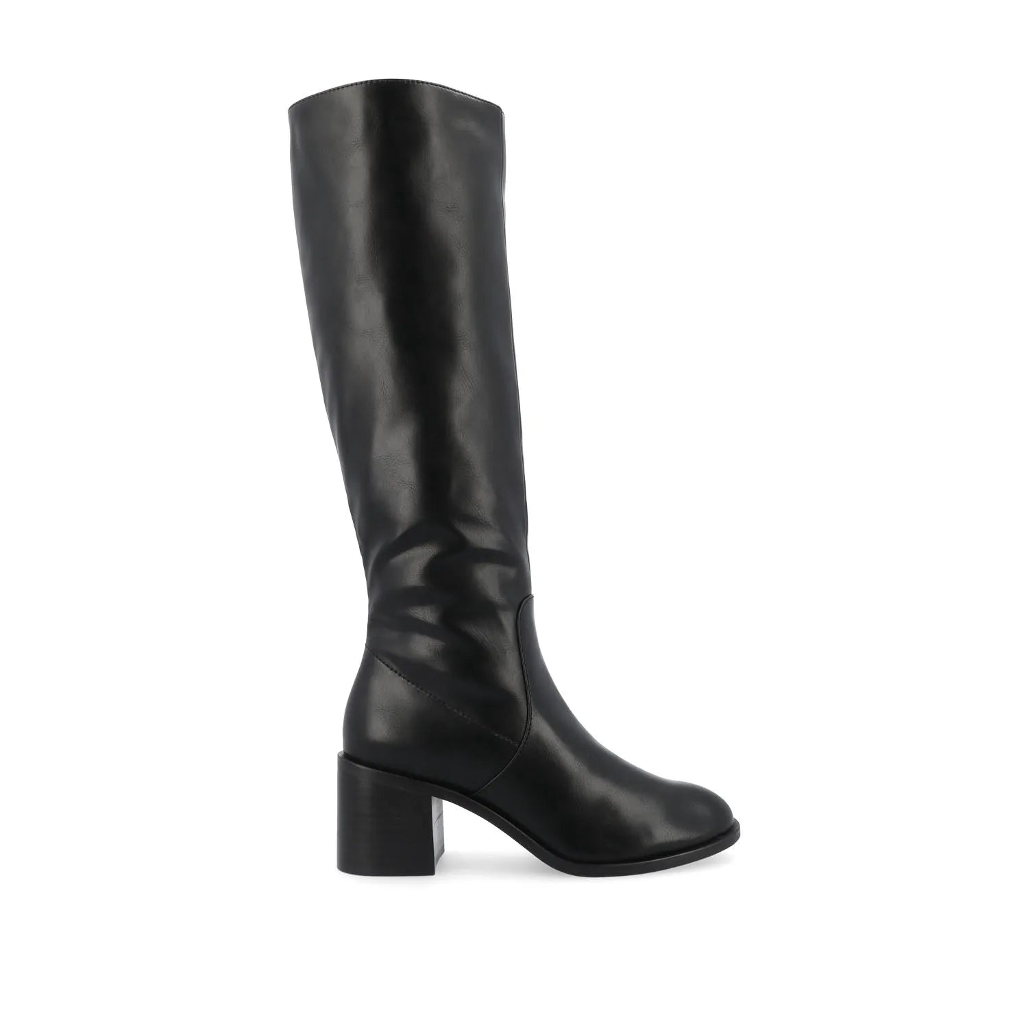 Romilly Knee-High Boots in Vegan Leather - Black