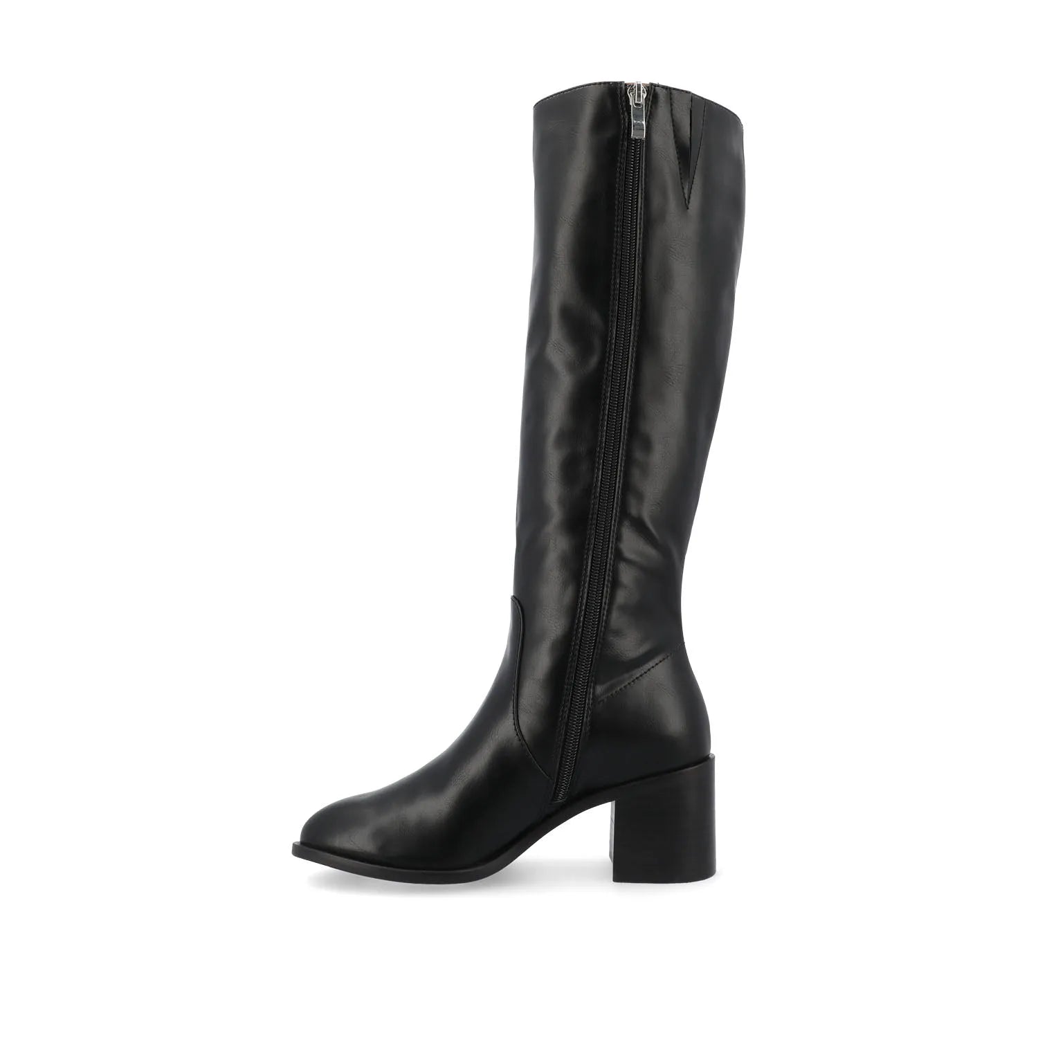 Romilly Knee-High Boots in Vegan Leather - Black
