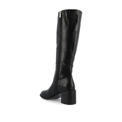 Romilly Knee-High Boots in Vegan Leather - Black