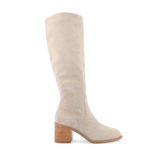 Romilly Knee-High Boots in Extra-Wide Calf - Stone