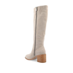 Romilly Knee-High Boots in Vegan Leather - Stone