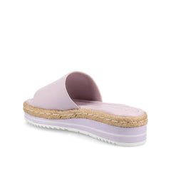 ROSEY Espadrille Wedge Heel Sandals in Statement Wide - Lilac