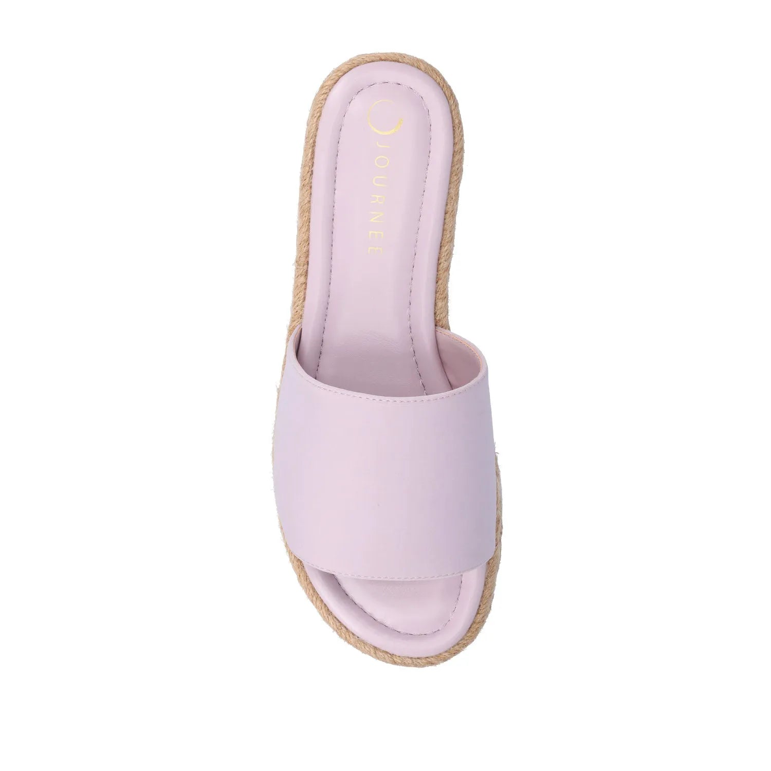 ROSEY Espadrille Wedge Heel Sandals in Statement Wide - Lilac