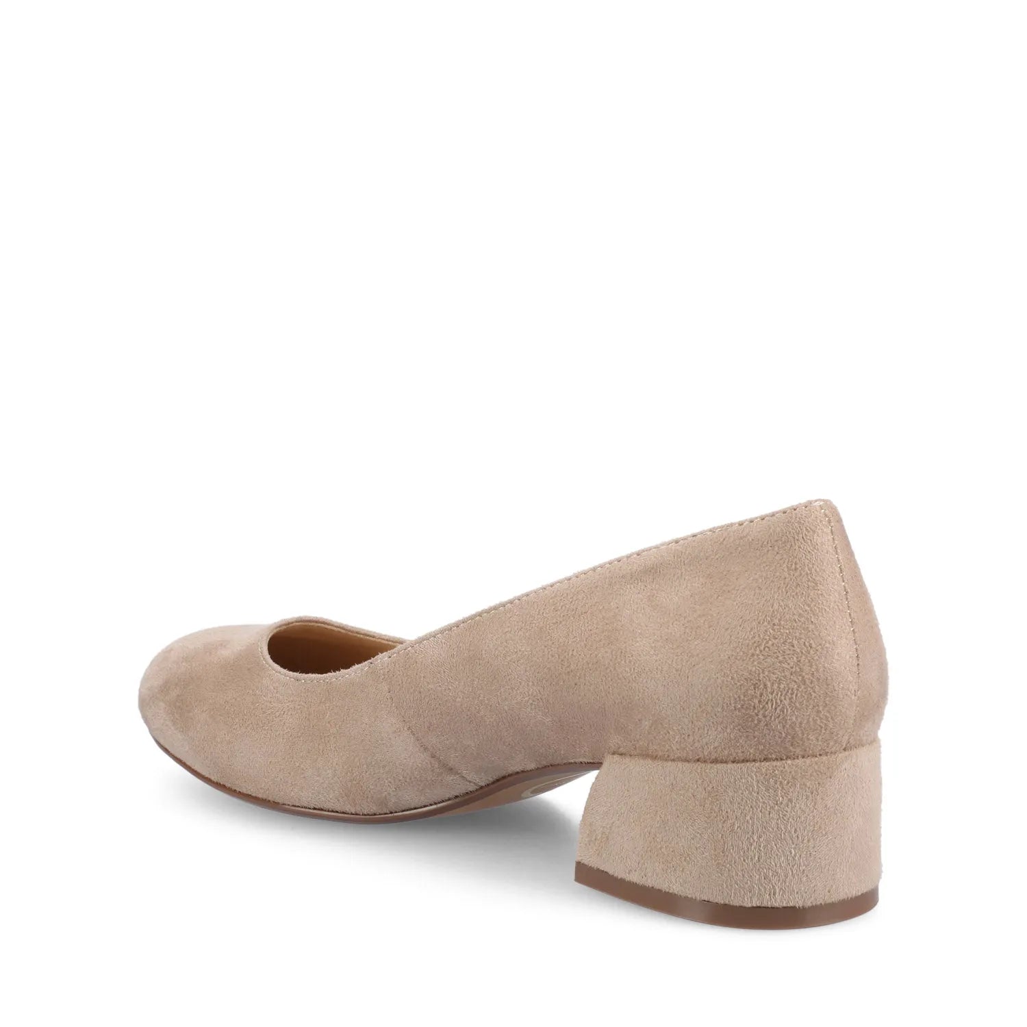 SAAR II Low Pump Heels Statement in Wide - Nude Suede