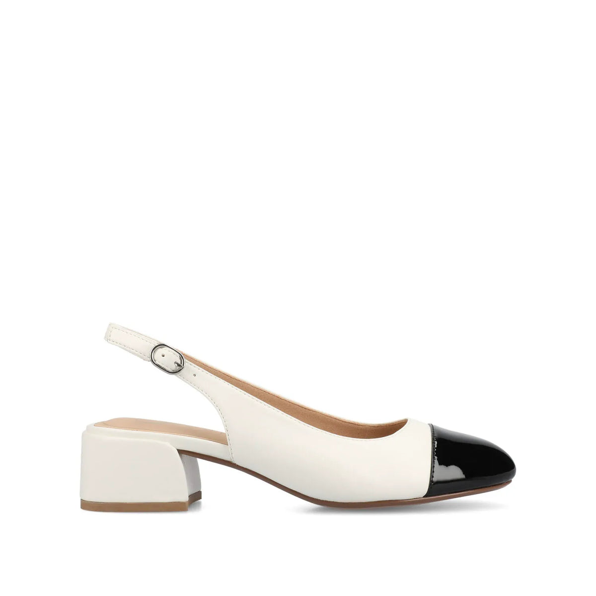 SAMMIE Block Heels in Vegan Leather - White PU
