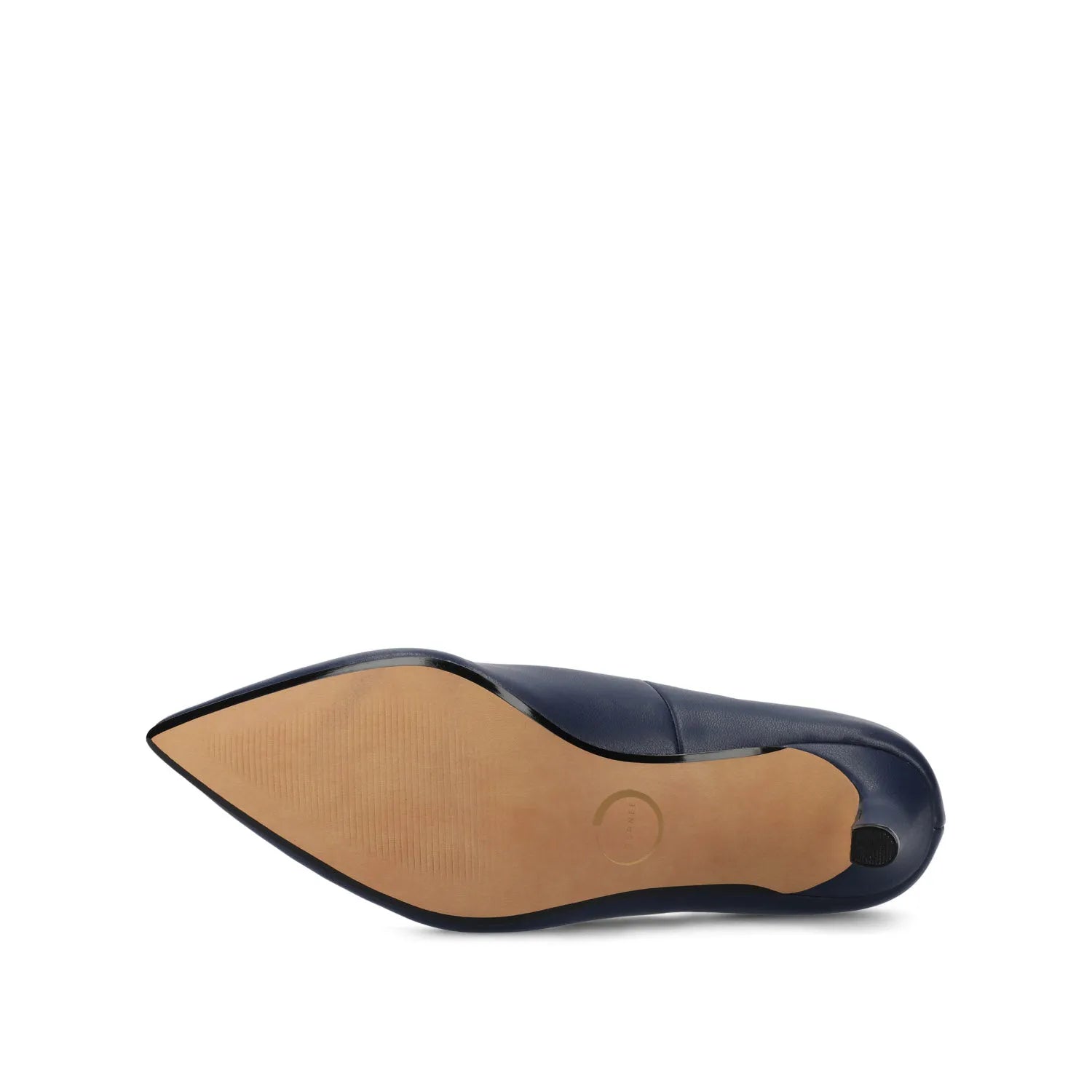SCYLEE Stiletto Pump Heels in Vegan Leather - Navy