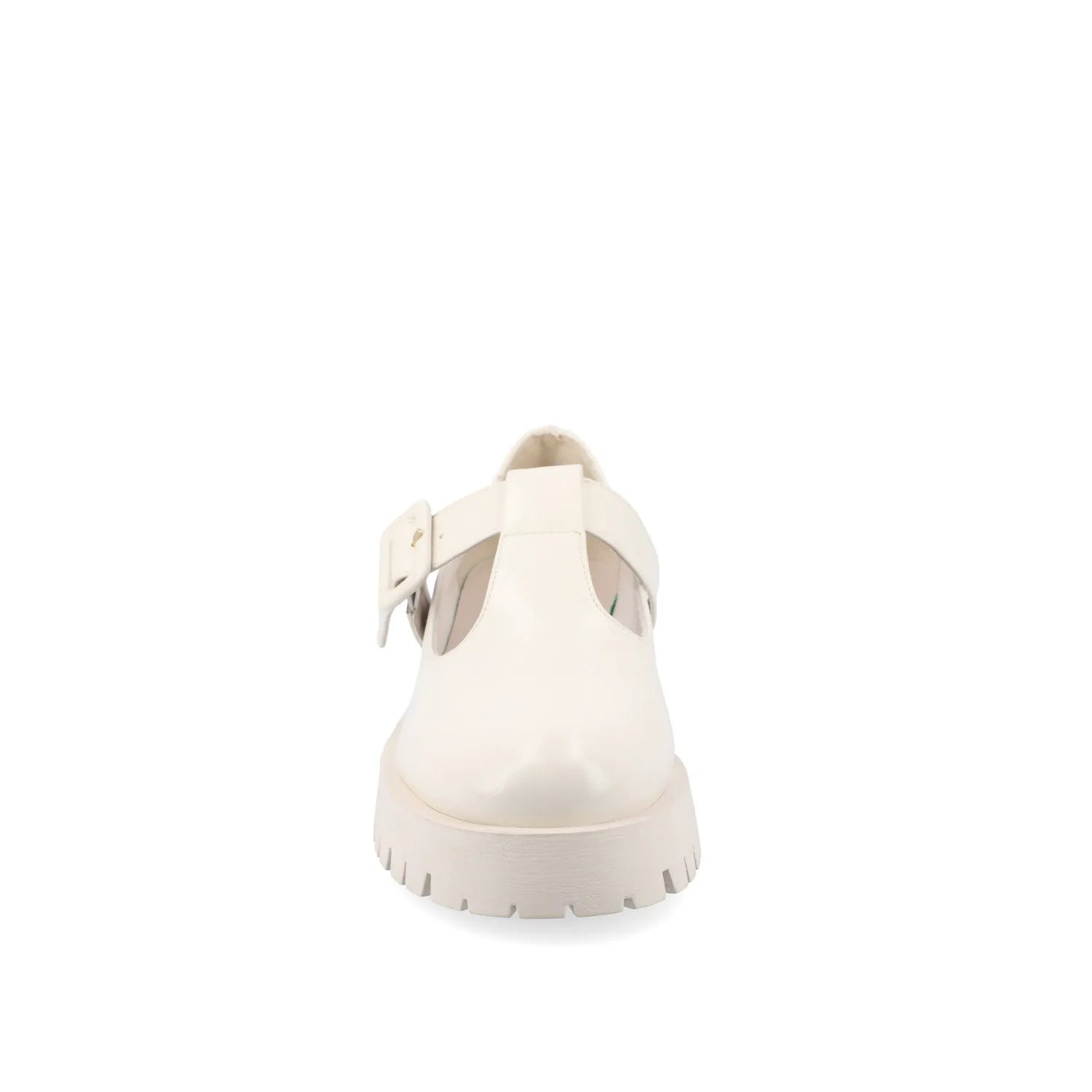 Suvi Mary Jane Flats in Vegan Leather - Off White