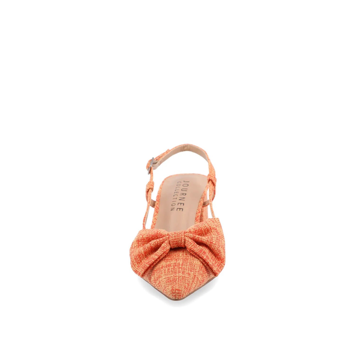 TAILYNN Wide Block Heel Pumps - Orange