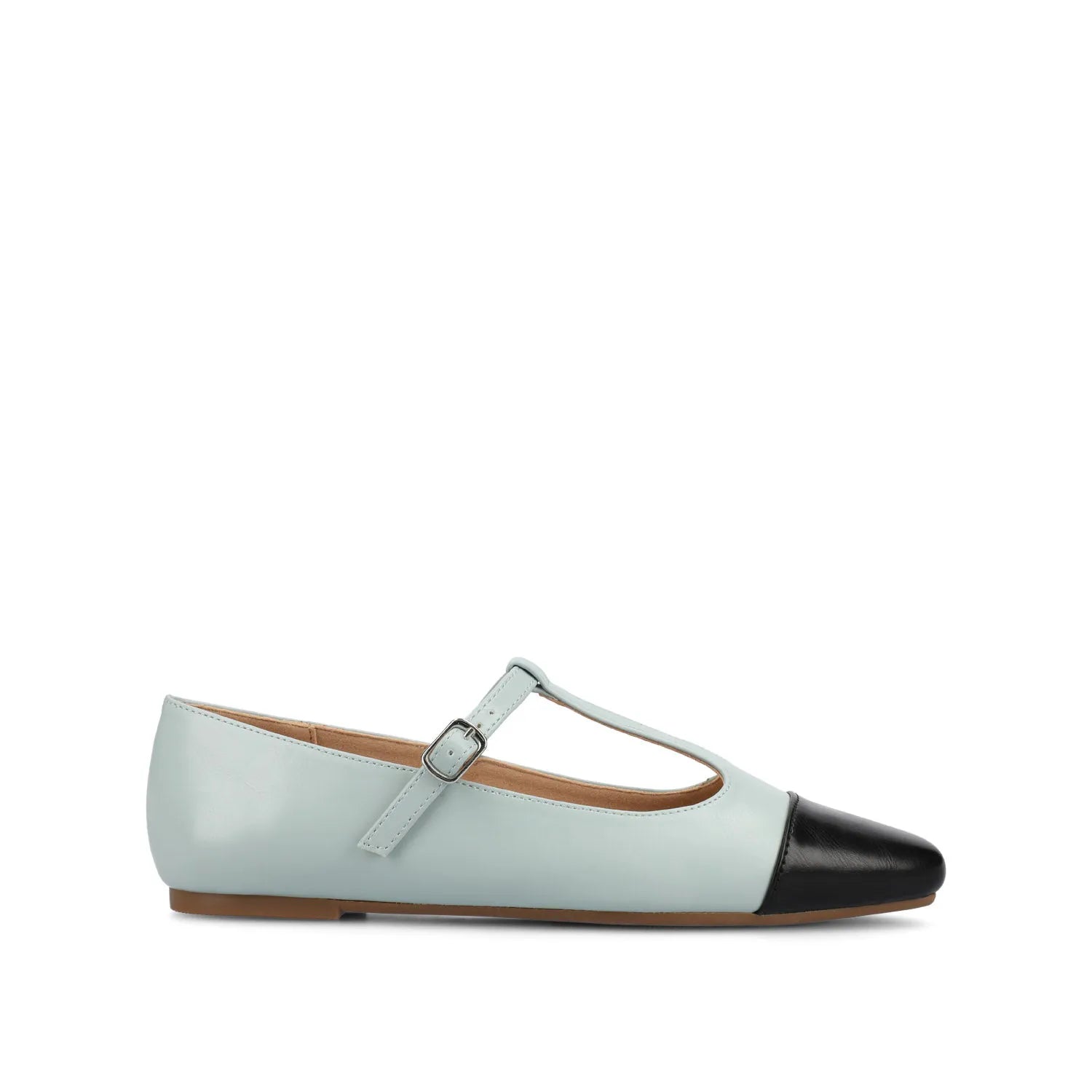 THEAH T-Strap Ballet Flats - Light Blue
