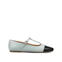 THEAH T-Strap Ballet Flats - Light Blue