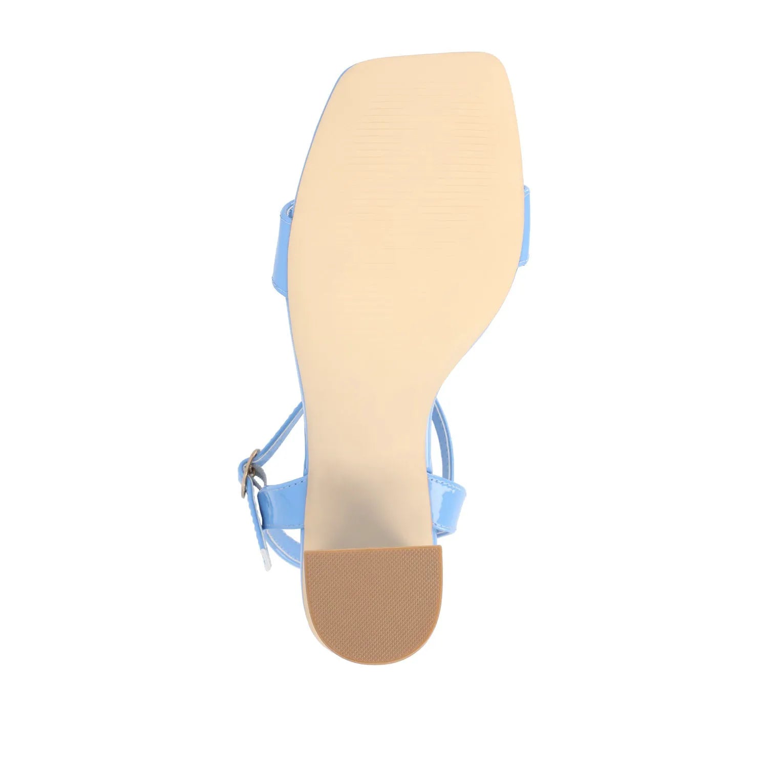 Tivona Wide Fit Vegan Leather Strappy Heels - Blue