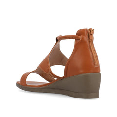 TRAYLE Vegan Leather Gladiator Sandals - Tan