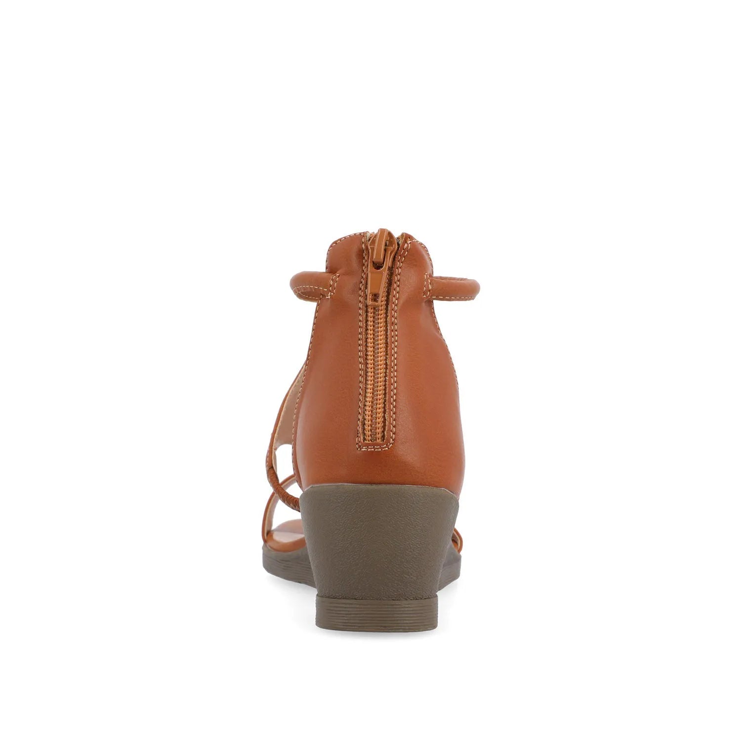 TRAYLE Vegan Leather Gladiator Sandals - Tan