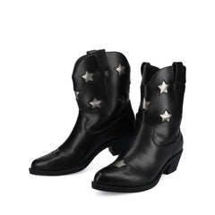 Underwood Western Star Booties in Wide - Black
