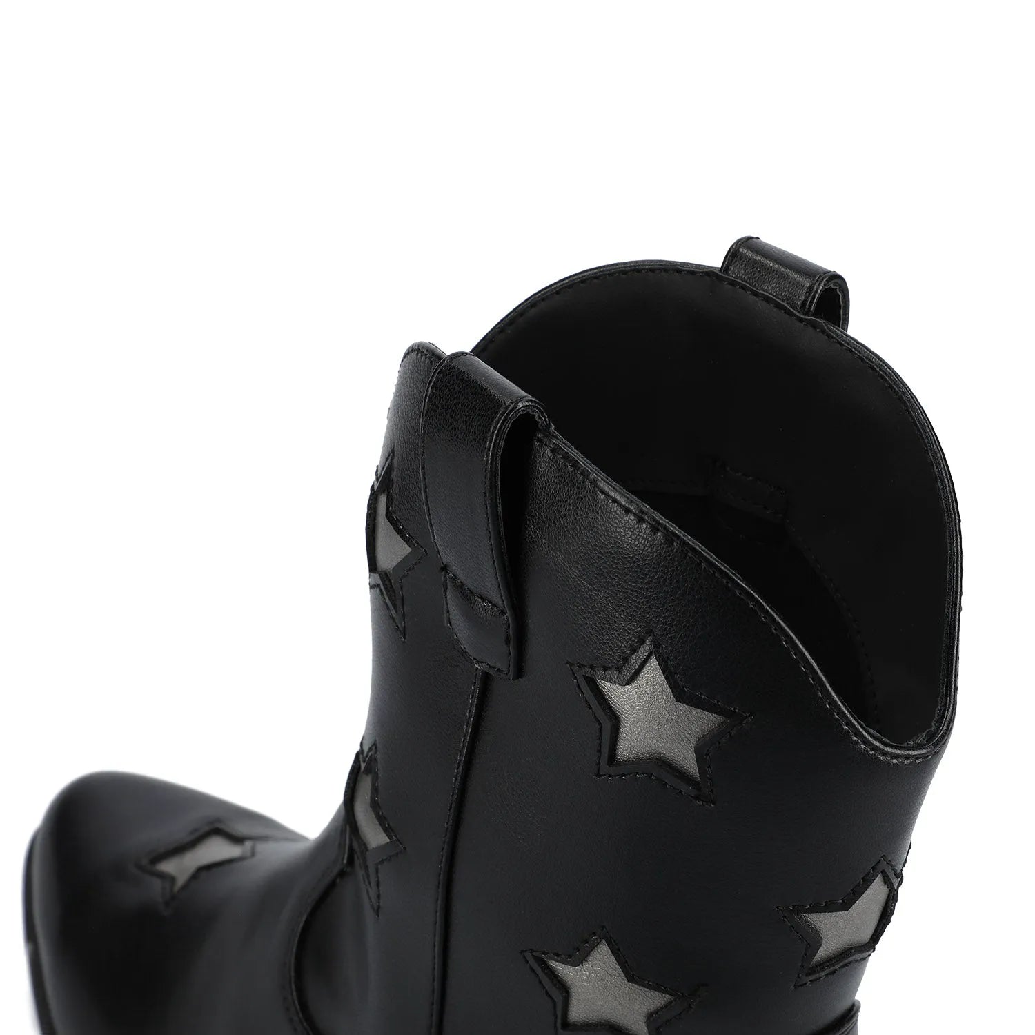 Underwood Western Star Booties in Wide - Black