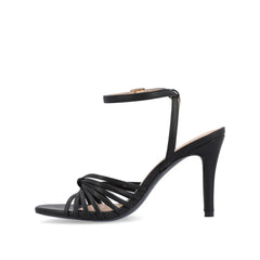 Vanita Wide-Fit Stiletto Heels in Vegan Leather - Black