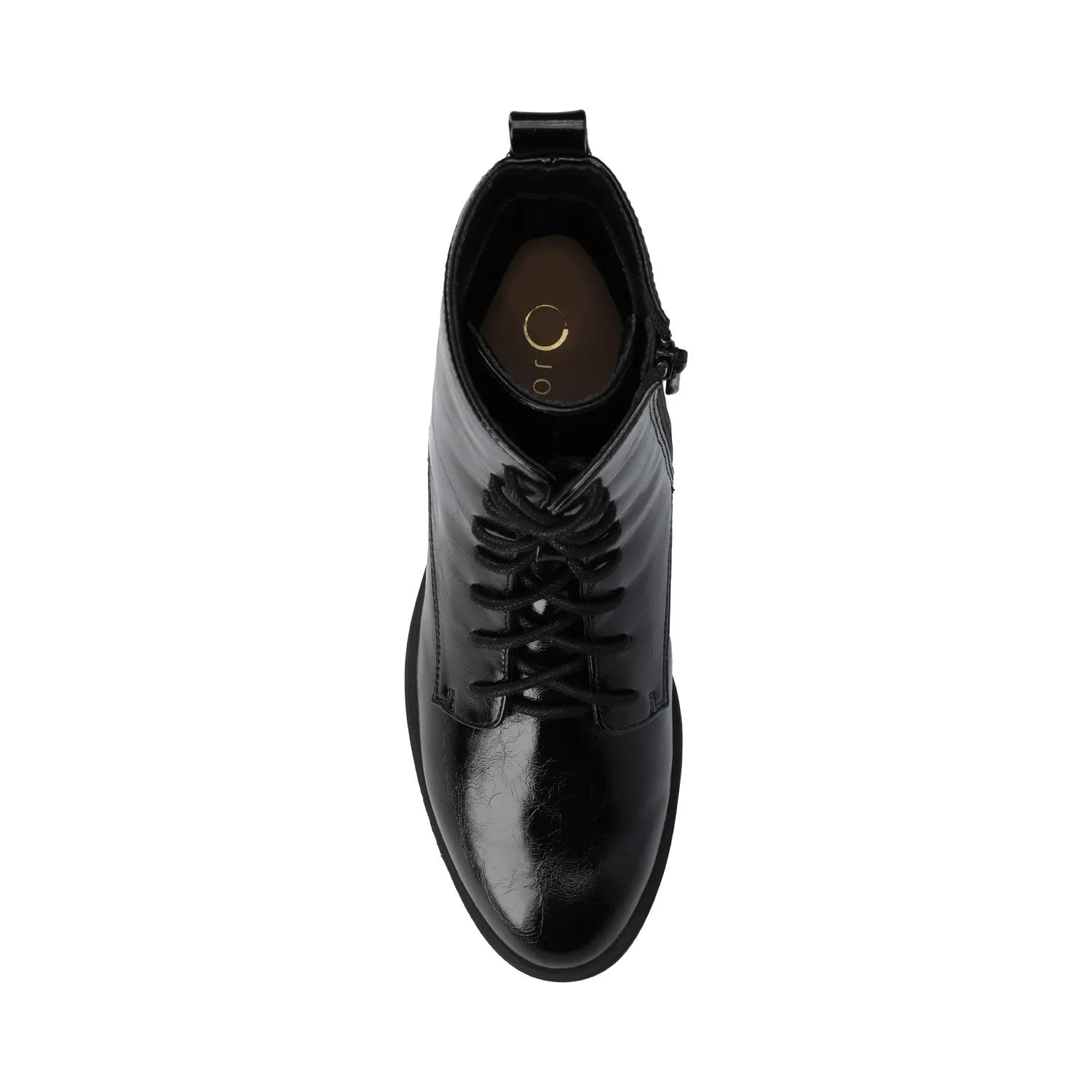 VIENNA Combat Booties - Wide Width (Crinkle Black)