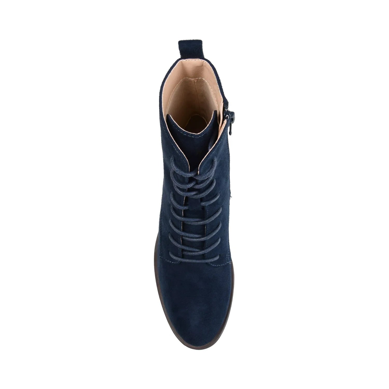 Wide Navy Vienna Combat Booties