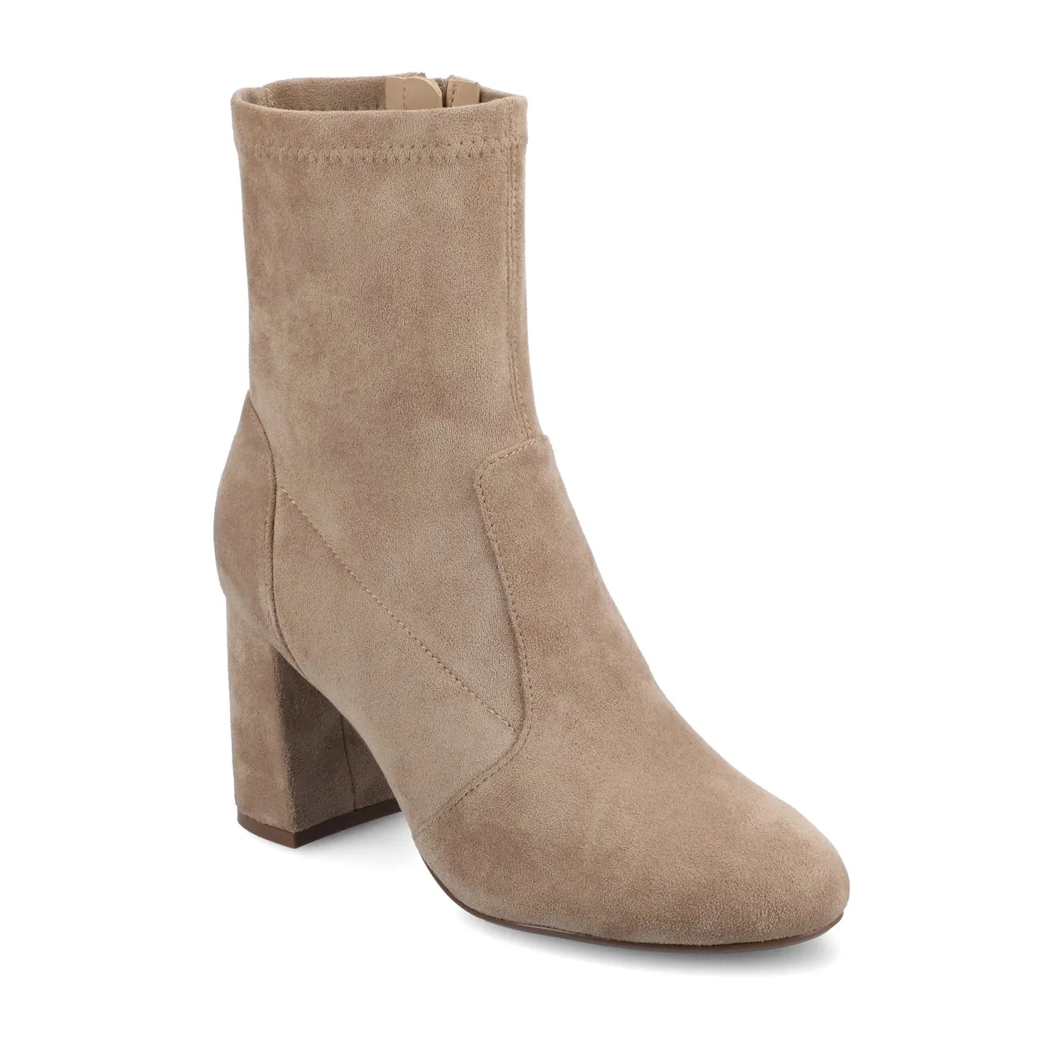 VIVIA Wide Dress Booties - Taupe