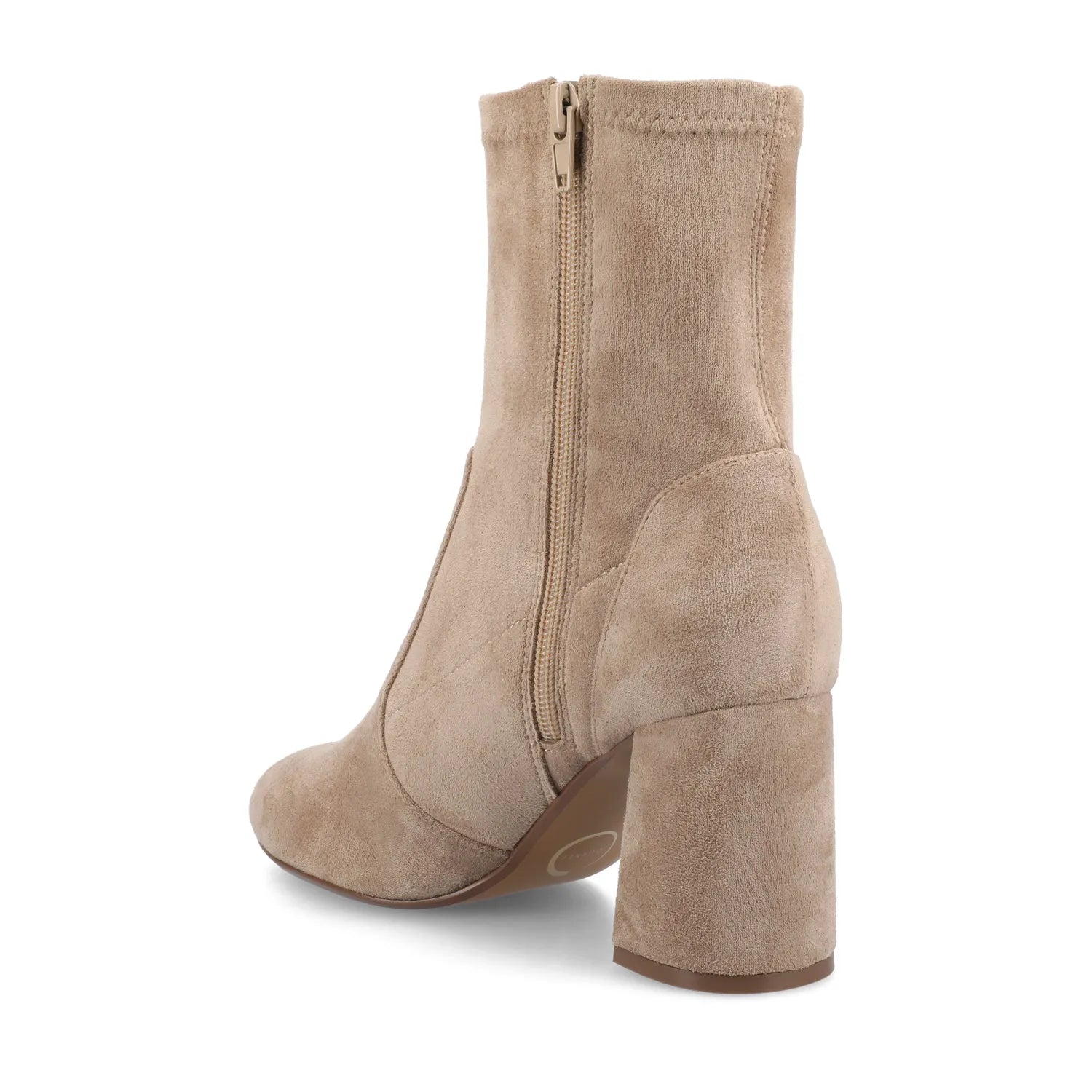 VIVIA Wide Dress Booties - Taupe